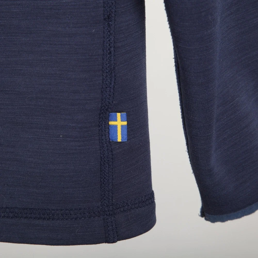 Fjallraven Jacket Womens Medium Blue Keb Fleece Hoodie Full Zip Outdoor 89482 - Picture 3 of 14